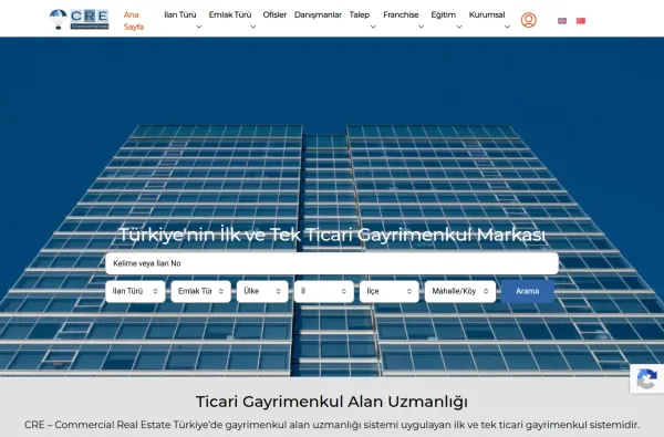 cre.com.tr ekran görüntüsü