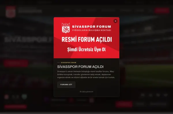 sivasspor.org.tr masaüstü ekran görüntüsü
