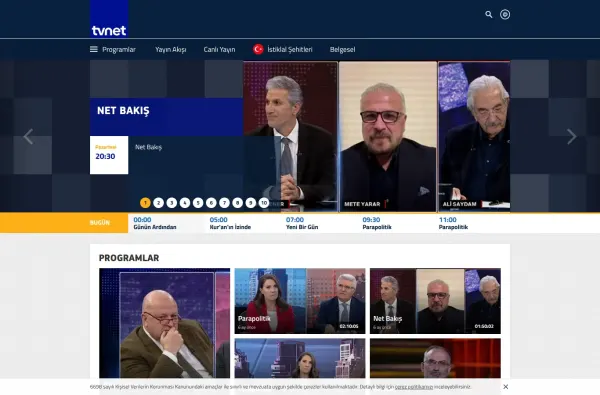 tvnet.com.tr ekran görüntüsü