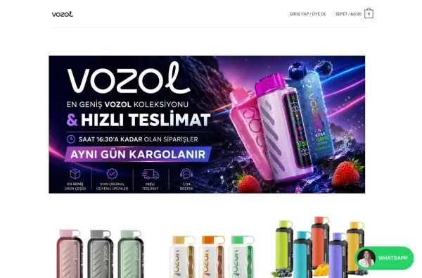 vazol.net.tr ekran görüntüsü