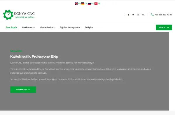 konyacnc.com.tr ekran görüntüsü