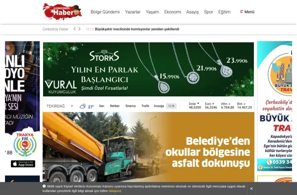 cerkezkoyhaber.com.tr masaüstü ekran görüntüsü