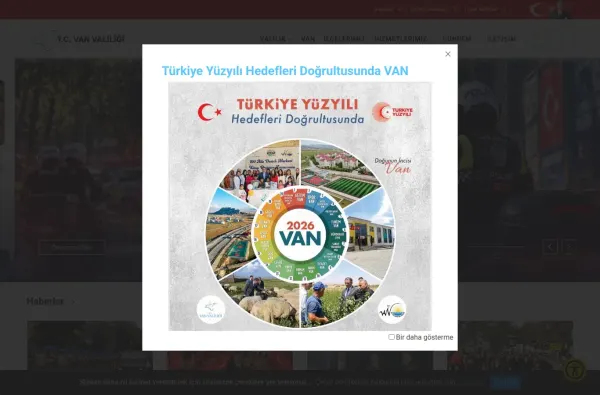 van.gov.tr ekran görüntüsü