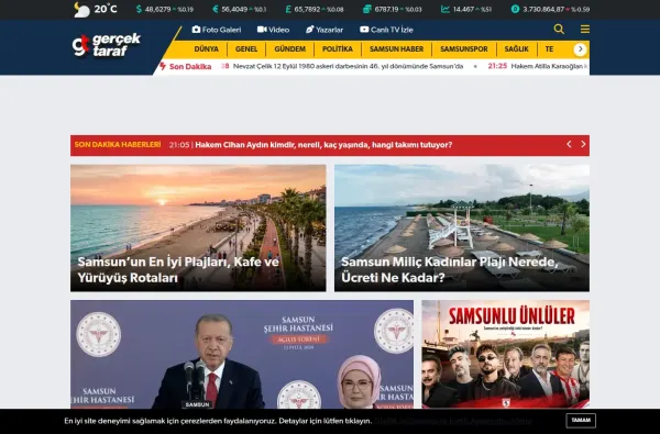 gercektaraf.com.tr ekran görüntüsü