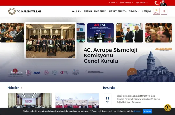 mardin.gov.tr masaüstü ekran görüntüsü