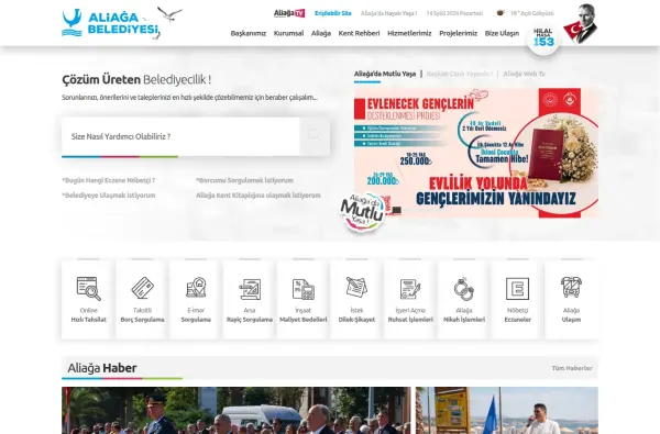 aliaga.bel.tr ekran görüntüsü