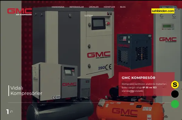 gmckompresor.com.tr ekran görüntüsü