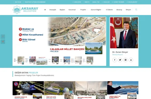 aksaray.bel.tr ekran görüntüsü