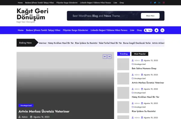 kagitgeridonusum.com.tr ekran görüntüsü
