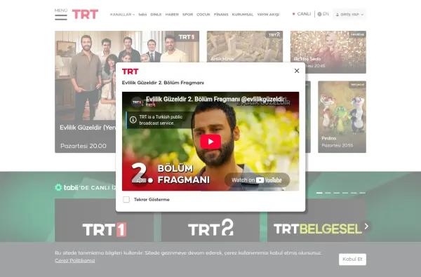 trt.net.tr masaüstü ekran görüntüsü