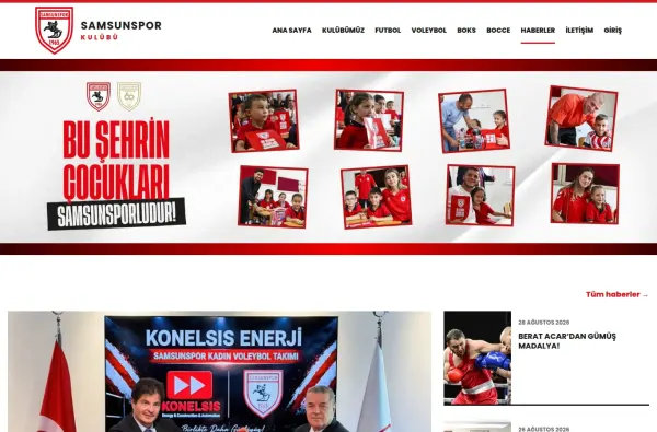 samsunspor.org.tr masaüstü ekran görüntüsü