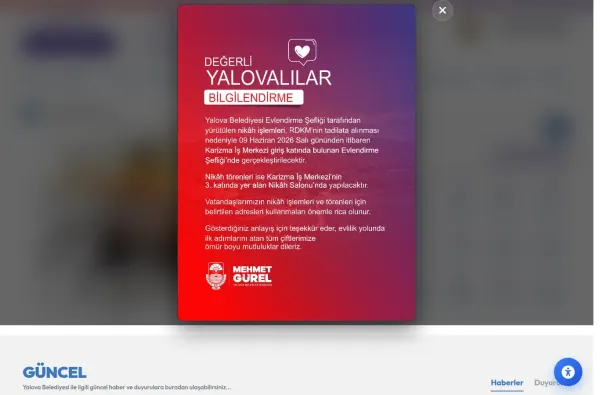 yalova.bel.tr masaüstü ekran görüntüsü