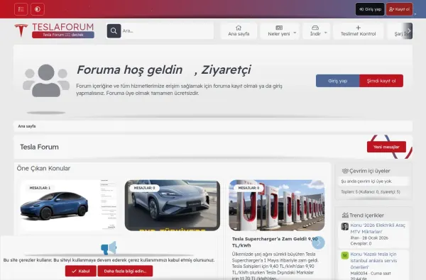 teslaforum.tr ekran görüntüsü
