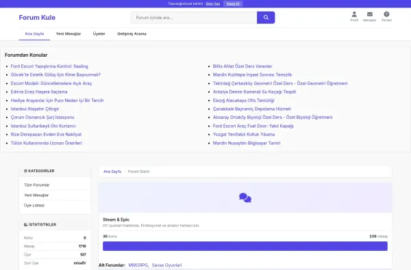 forumkule.com.tr ekran görüntüsü
