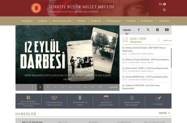 tbmm.gov.tr masaüstü ekran görüntüsü