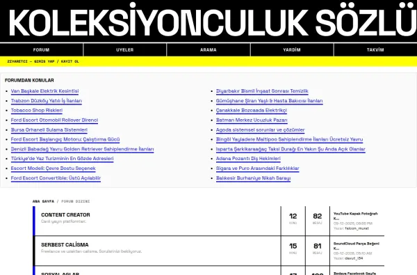 koleksiyonculuksozluk.com.tr masaüstü ekran görüntüsü