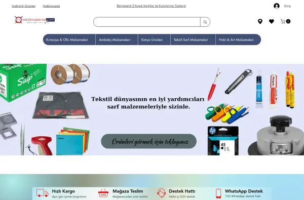 tekstilmalzeme.com.tr ekran görüntüsü