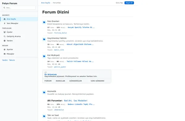 folyoforum.com.tr masaüstü ekran görüntüsü