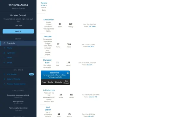 tartismaarena.com.tr ekran görüntüsü