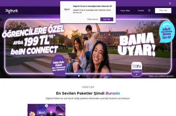 digiturk.com.tr masaüstü ekran görüntüsü