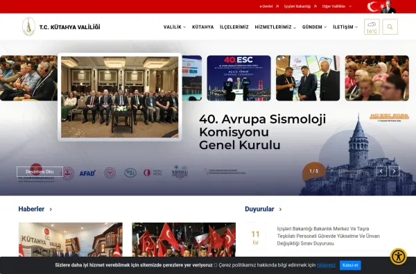 kutahya.gov.tr masaüstü ekran görüntüsü