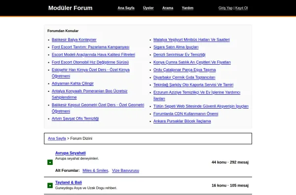 modulerforum.com.tr masaüstü ekran görüntüsü