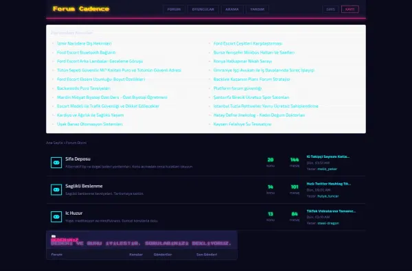forumcadence.com.tr ekran görüntüsü