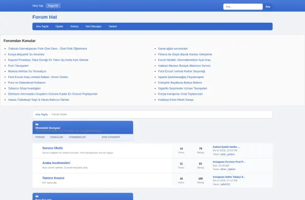 forumhat.com.tr ekran görüntüsü
