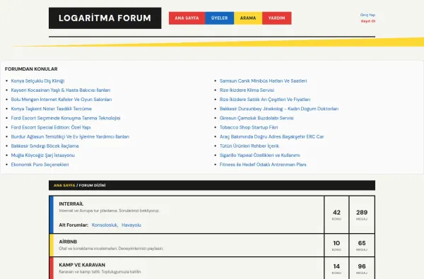 logaritmaforum.com.tr masaüstü ekran görüntüsü