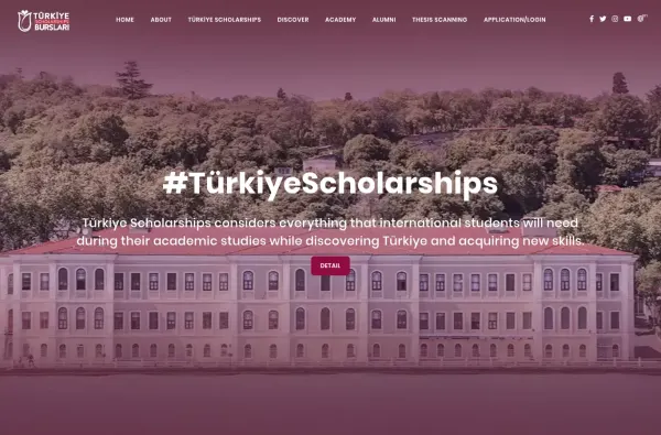 turkiyeburslari.gov.tr masaüstü ekran görüntüsü