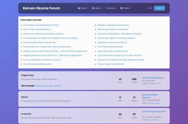 romanokumaforum.com.tr masaüstü ekran görüntüsü