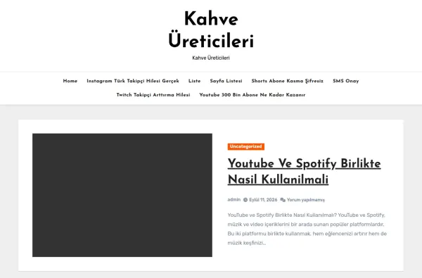 kahveureticileri.com.tr masaüstü ekran görüntüsü