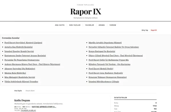 raporix.com.tr ekran görüntüsü