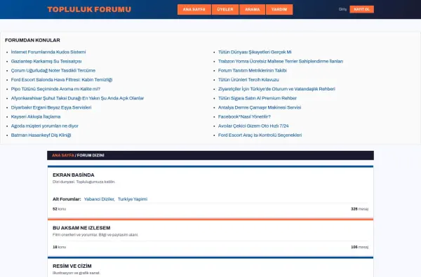 toplulukforumu.com.tr ekran görüntüsü