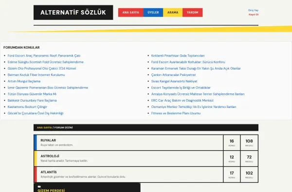 alternatifsozluk.com.tr ekran görüntüsü