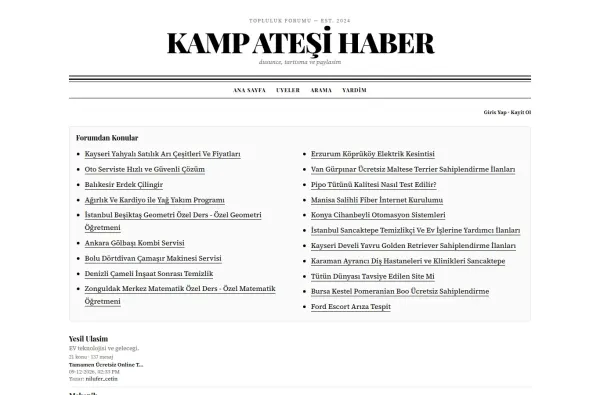 kampatesihaber.com.tr ekran görüntüsü