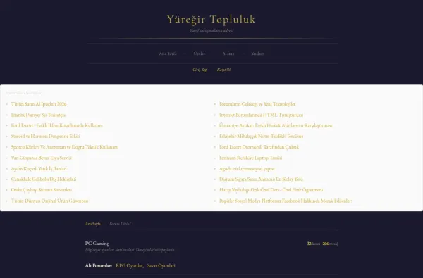 yuregirtopluluk.com.tr masaüstü ekran görüntüsü
