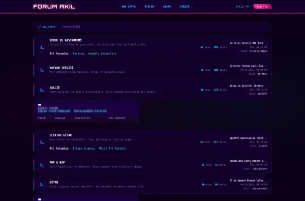 forumakil.com.tr ekran görüntüsü
