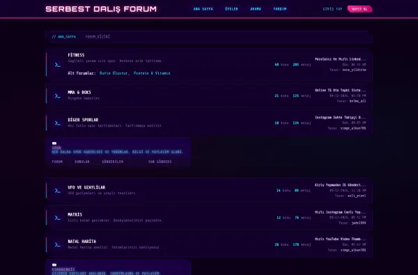 serbestdalisforum.com.tr ekran görüntüsü