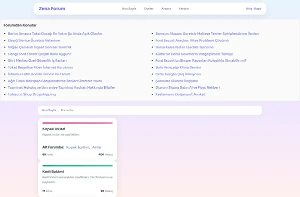 zenaforum.com.tr ekran görüntüsü