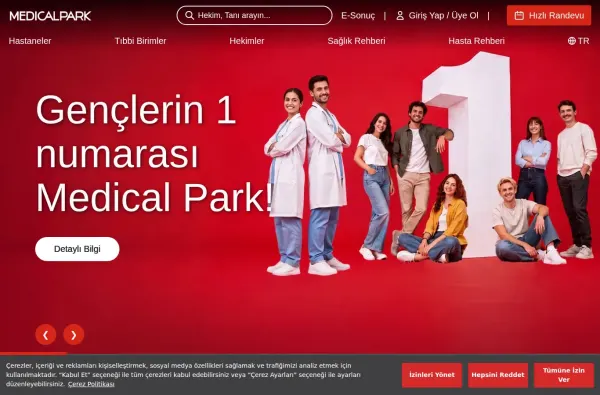medicalpark.com.tr masaüstü ekran görüntüsü