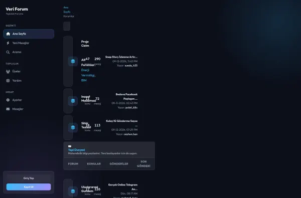 veriforum.com.tr ekran görüntüsü