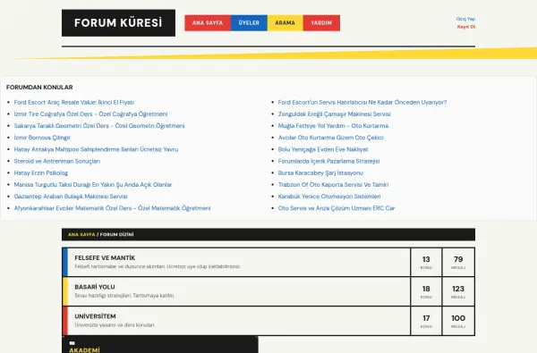 forumkuresi.com.tr ekran görüntüsü