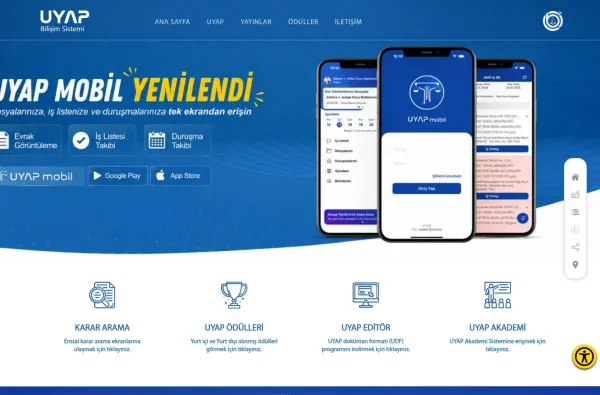 uyap.gov.tr masaüstü ekran görüntüsü