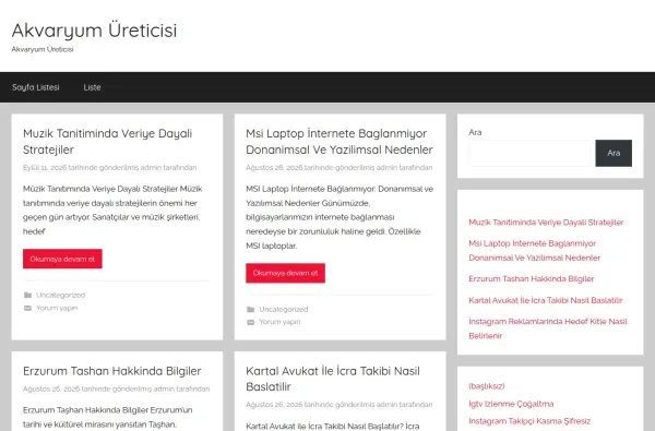 akvaryumureticisi.com.tr masaüstü ekran görüntüsü
