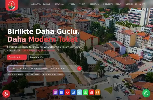 tokat.bel.tr masaüstü ekran görüntüsü