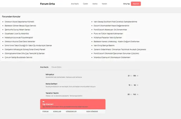 forumorta.com.tr ekran görüntüsü