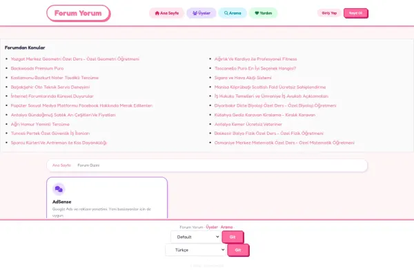 forumyorum.com.tr ekran görüntüsü