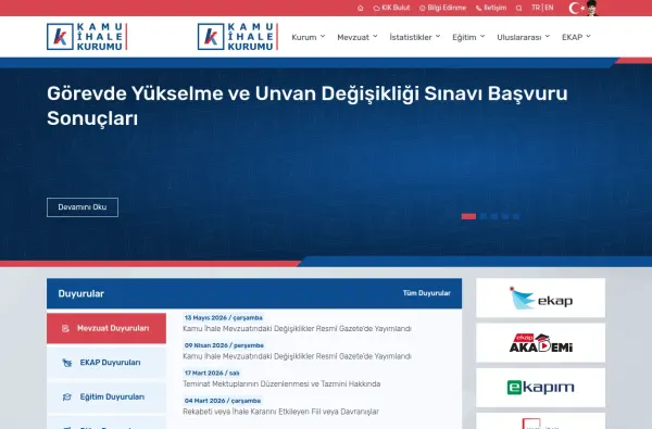 kik.gov.tr masaüstü ekran görüntüsü