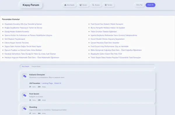 kayisforum.com.tr masaüstü ekran görüntüsü